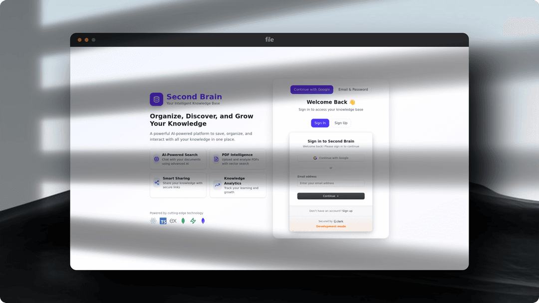 SecondBrain β AI Knowledge Management System